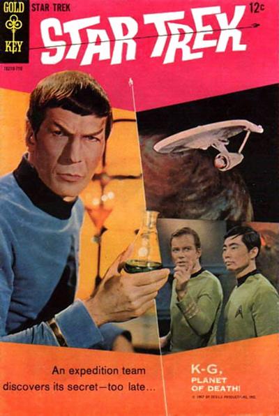 Claudia_Menlo's tweet photo. The first comic adaptation of STAR TREK would begin publishing OTD in 1967 from Gold Key, who'd hold the license for 12 years. Alberto Giolitti would draw most issues, but writers included a parade of industry pros: Dick Wood, Len Wein, Arnold Drake, George Kashdan, John Warner. https://t.co/iaJk8gwTAT