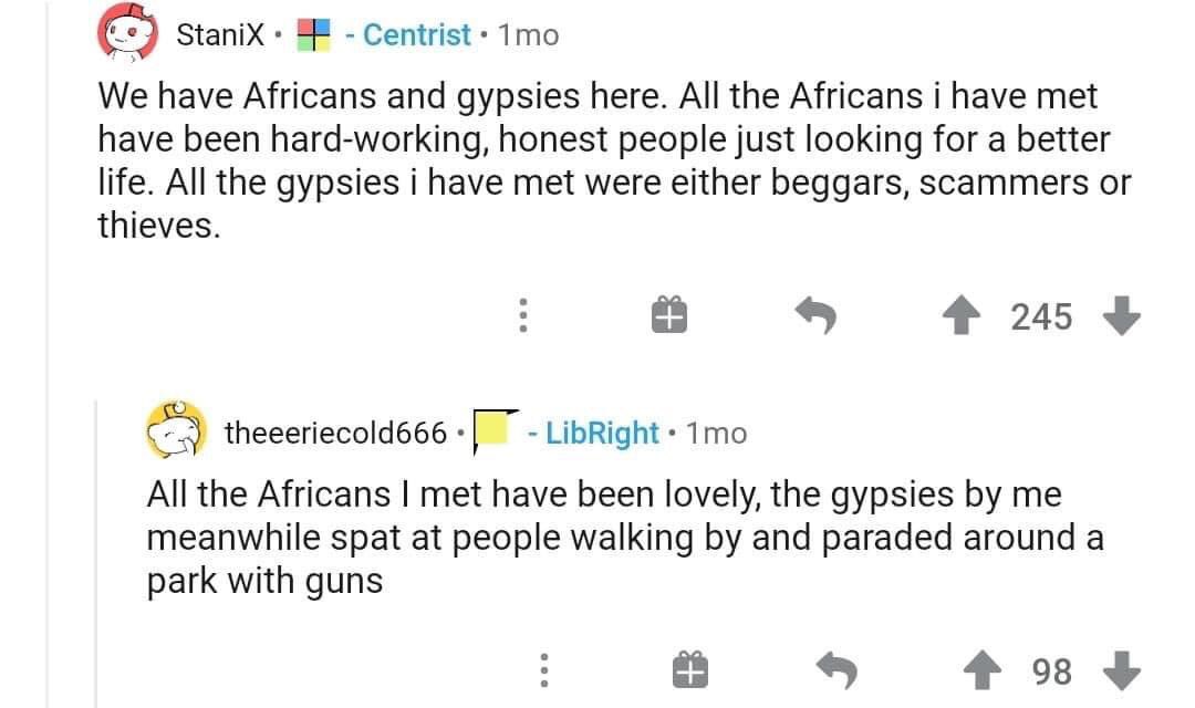 TW // Anti-Ziganism Hate Speech Racism Violence