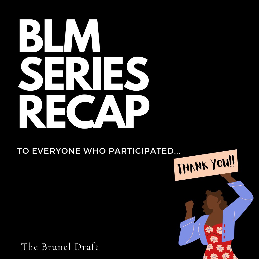 brunel_draft's tweet photo. A massive thank you to everyone who took part in the BLM Series! Without your creativity, this wouldn’t have been possible!

Keep creating, keep educating, keep fighting to be heard. We aren’t finished yet🖤

#blacklivesmatter #silenceisviolence https://t.co/W2SFJ7blNX