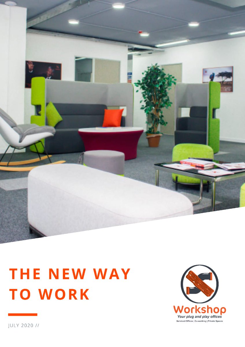 CheroMisoy's tweet image. The New Way to Work.😍😍😍
@ Workshop Nairobi
Private offices and virtual offices available in Westlands .Fully serviced spaces for your needs .Peep the amazing perks below.
Kindly RT,our clients might be on your TL #coworkspaces #virtualoffices
#westlands #Nairobi