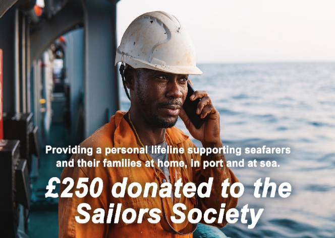 HantsMason's tweet photo. @SailorsSociety thanked the Province saying the donation will enable them to help support seafarers during these challenging times. ⚓️  #Freemasons #Charity https://t.co/hrYl06aFp9