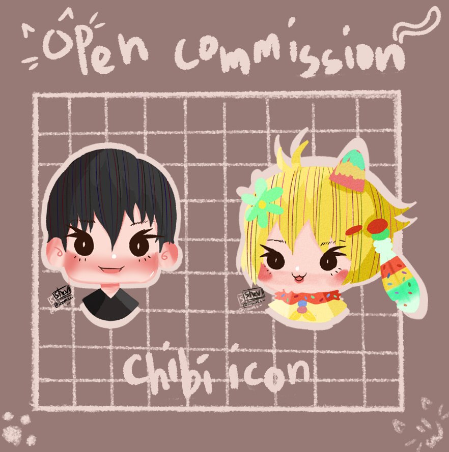 shevarts_'s tweet photo. 💕COMMISSION OPEN💕
[Rts and likes are very appreciated]

Hai teman teman, aku lagi buka komisi chibi nih. Bisa buat sendiri, keluarga, teman atau oc kalian. Jika ada hal yang masih kurang jelas bisa tanya tanya lewat DM yaaaa. Have a nice day guys! https://t.co/4hqNRLtnHZ