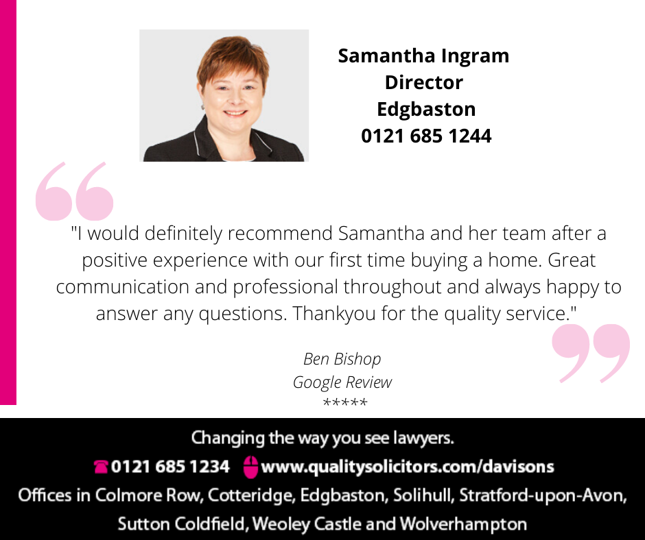 Davisons Solicitors On Twitter We Are Kicking Off This Week With A Lovely Review From Ben Bishop For Samantha Ingram Our Director At The Edgbaston Office You Can Read More Reviews Online