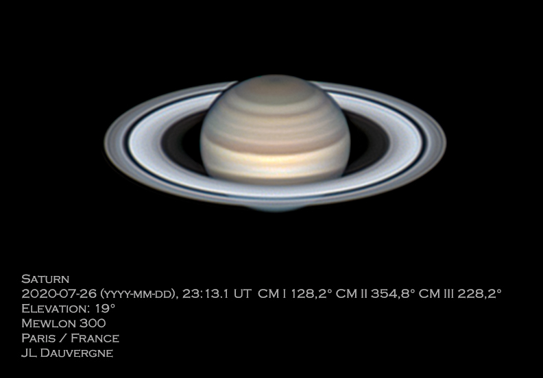 JLucDauvergne's tweet photo. This image of #Saturn Saturn was recorded last night with my new 300 mm telescope, and it's the best ever done from my balcony in #Paris. 
#SizeDoesMatter https://t.co/Dw58j7SfzY