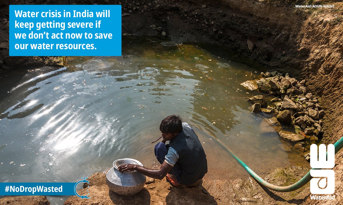 WaterAidIndia's tweet photo. Clean water is in acute shortage across the country and we need to conserve it before it's too late.
Support us to conserve and provide clean water to everyone, everywhere.
⏭️ https://t.co/U4cJFsqgfg
#NoDropWasted https://t.co/izWcLaYI5J