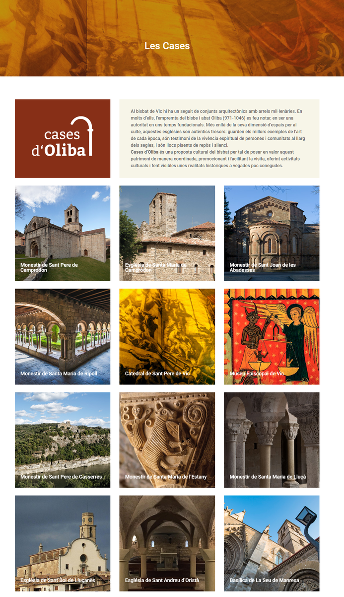 casesdoliba's tweet photo. Benvinguts a 𝗖𝗮𝘀𝗲𝘀 𝗱'𝗢𝗹𝗶𝗯𝗮. Una iniciativa del Bisbat de Vic per dinamitzar i visualitzar equipaments culturals de primer nivell del #Ripollès, #Osona, #Bages, #Moianès i l’#Anoia. Entrades conjuntes, agenda d’activitats... 
👉 Tot a https://t.co/9GNIJpkKTO https://t.co/0zCLhszpYf
