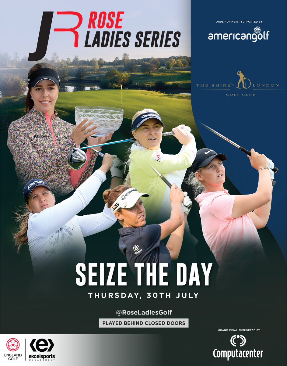 RoseLadiesGolf's tweet photo. SEIZE THE DAY

This Thursday @theshirelondon #roseladiesseries 

@americangolf_UK @ComputacenterUK https://t.co/XYVrSvAOHS