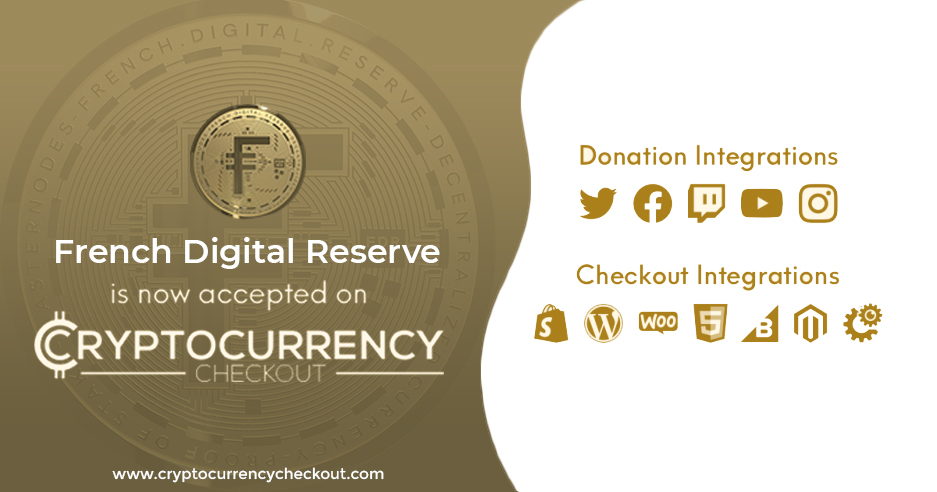 FD_Reserve's tweet photo. We are listed on @Crypto_Checkout 👏

Accept $FDR as a method of payment on:
- Woocommerce
- Shopify
-Big Commerce
- WHMCS
- Website HTML5

Donate in #FDR on social networks:
- Facebook
- Twitter
- Instagram 
- Twitch 
- Youtube https://t.co/IiW5UdrJfa