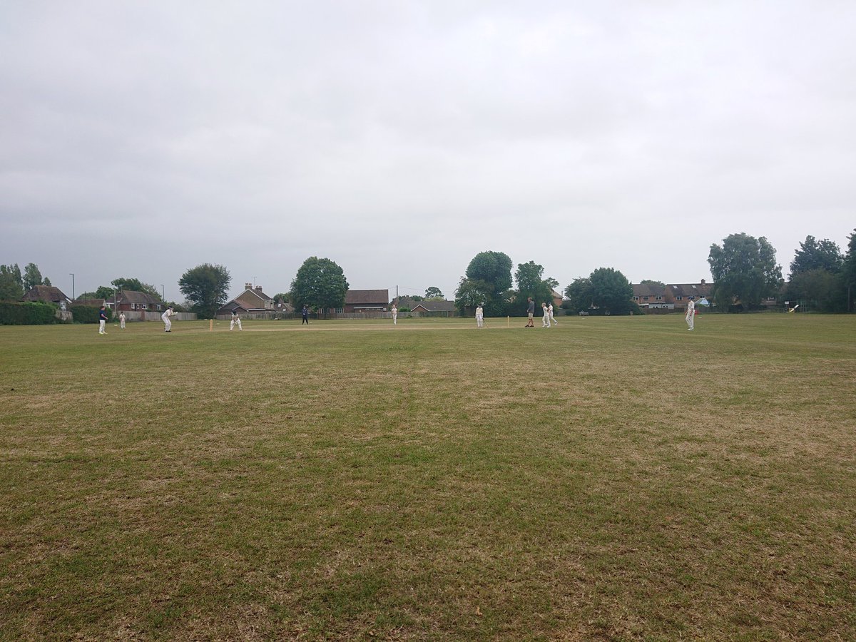 Eastergate u12s fielding in their first game of the festival v <a href="/MiddletonCC/">MiddletonCC</a>. Fingers crossed the rain that's threatening stays away.