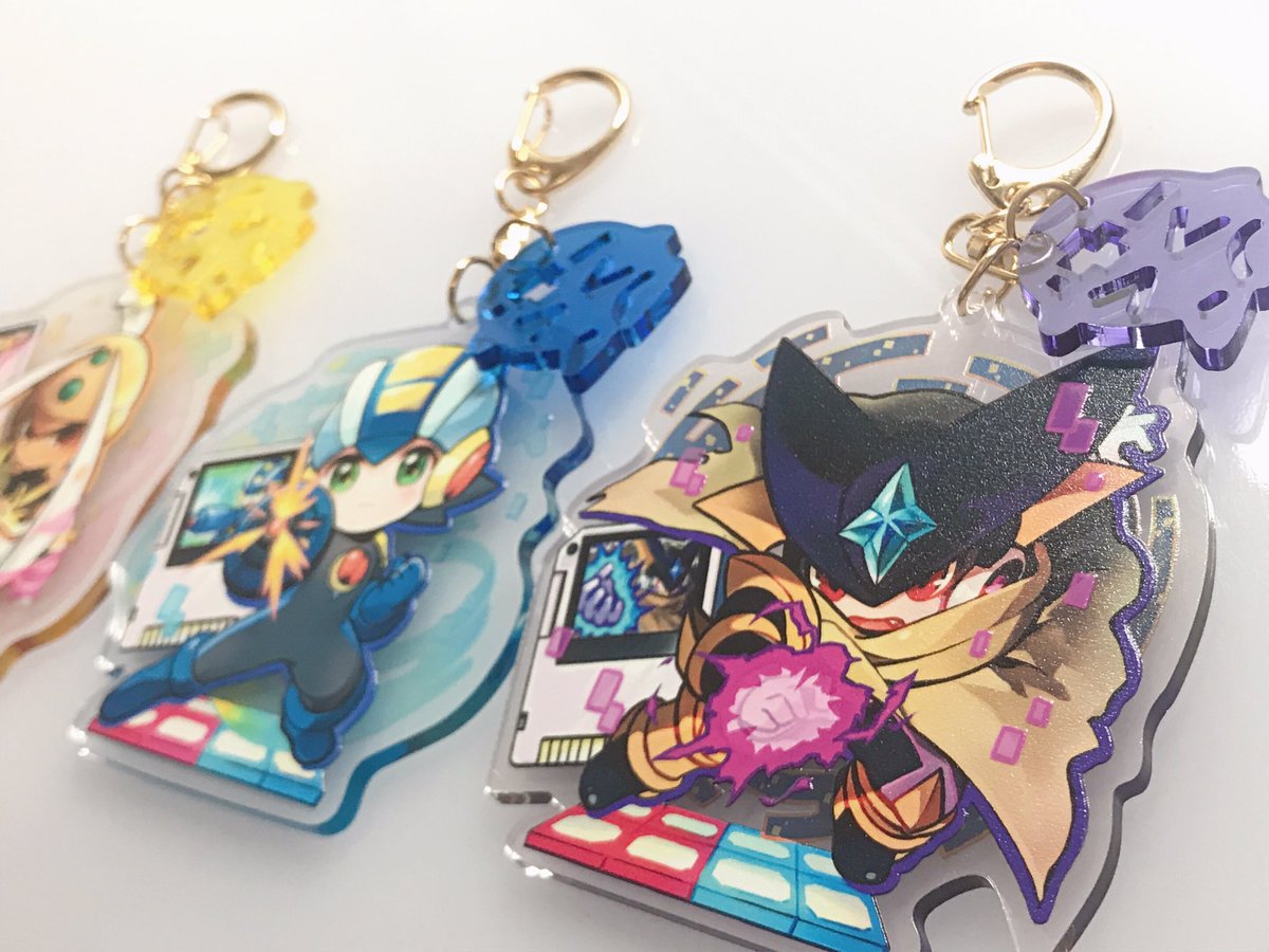 Pechka Ar Twitter 楽しそうな企画 支援です グッズ系なら大丈夫との事なので 以前作ったアクリルキーホルダーを グッズの小さな領域でエグゼ要素どう沢山詰め込むか楽しく作った記憶 お気に入りはメットール部分とドット絵になってるバトルチップ風イラスト