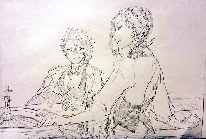 【フォロワーさんリクエスト】
ジャミルとアズール絡んでるの 