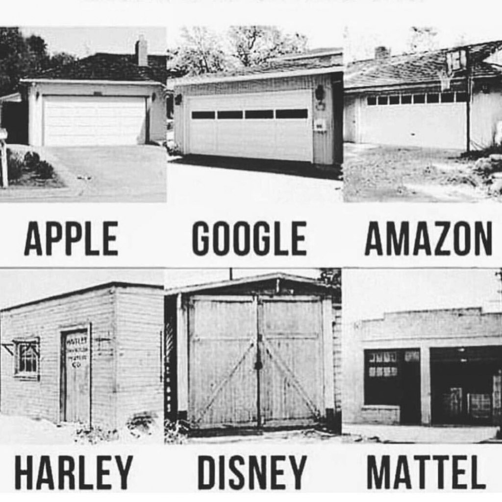 -"Tutte le grandi aziende sono partite da un garage. Tu che scusa hai?"

-"Non ho un garage!"
