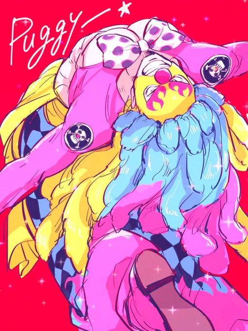 #絵を彩度100にすると超派手
パギーチャンが可愛くなった⭐️ 