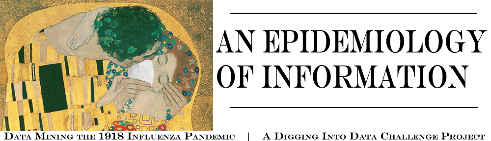 VTPublishing's tweet photo. "An Epidemiology of Information": This project sought to understand how newspapers shaped public opinion during the 1918 influenza pandemic. https://t.co/KuO8OElu4L  @EThomasEwing @exvegas @VT_History @eysenbach @SamahGad https://t.co/BC9zyui7Vi