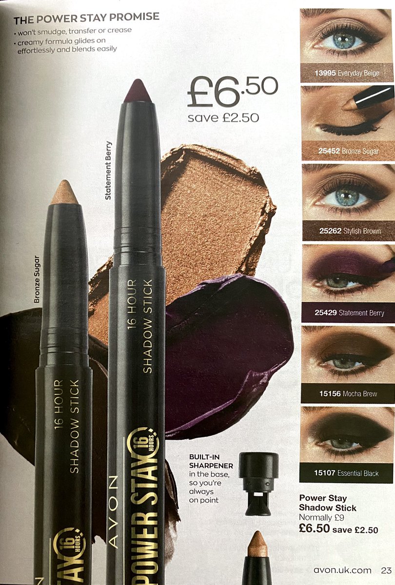LinseyAvon's tweet photo. Customer quote “glides on no pulling” try these amazing new shadow sticks 💋💋 https://t.co/iZRhxao1q3 #avon #avonrep #eyeshadow #shadowstick #makeup #ad #beauty https://t.co/wCWzReEAPP