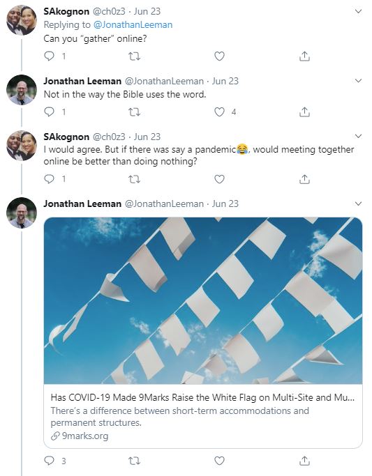 He of course got push back that resulted in this exchange,