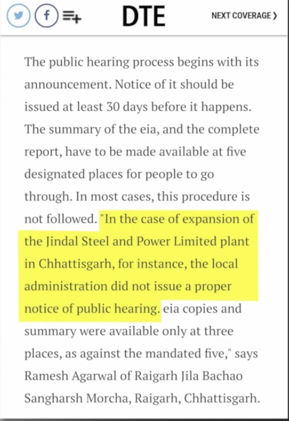 3/6... Any Indian can raise questions about abnormalities and safety concerns towards a factory going to be build anywhere in India. But many factories ignored this step in the past . Now the govt erasing the existing EIA’s so called strict rules to attract more FDIs.