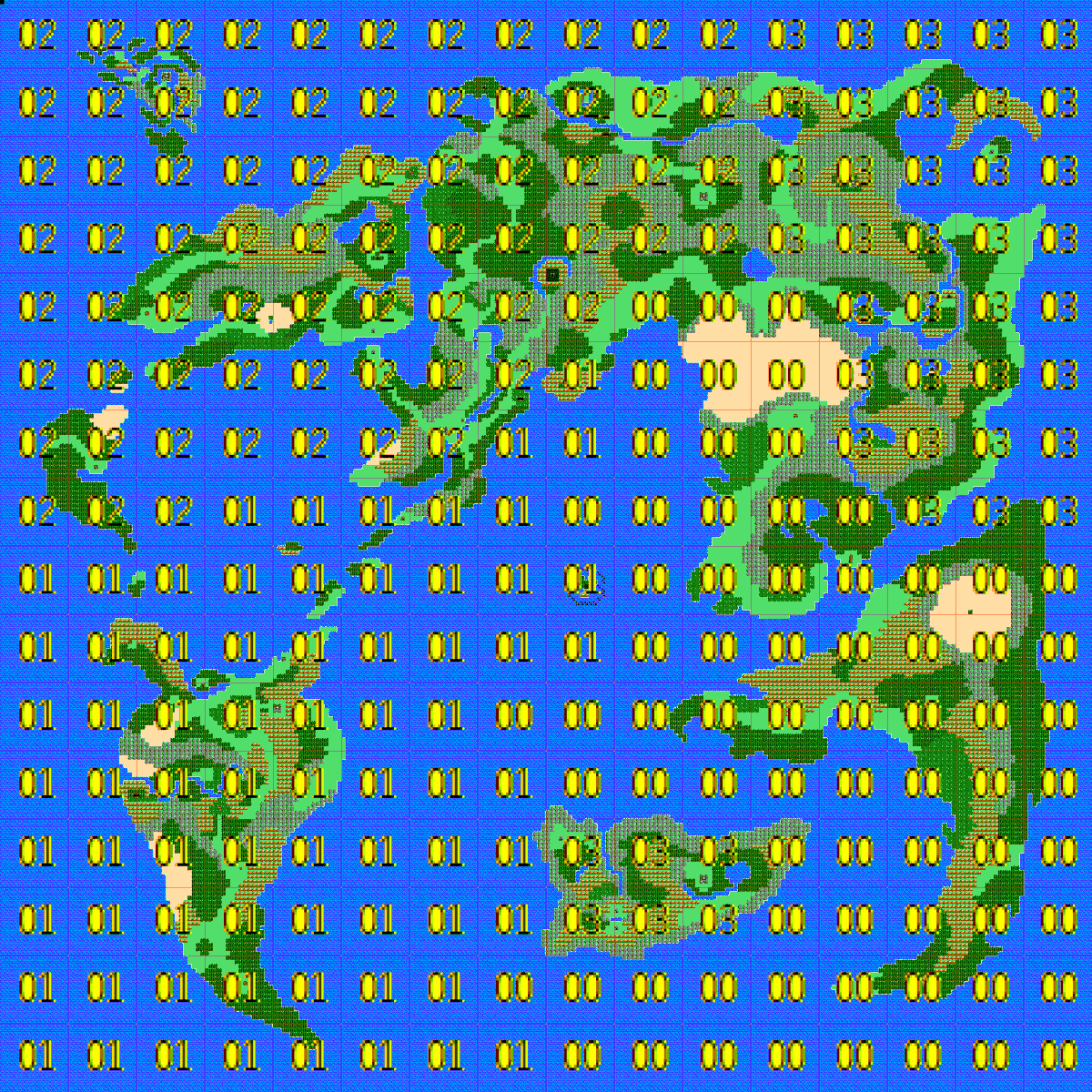 シャルル こちらバグって無かった場合の 正常な海のエンカ分布図 00はいつもの 01は じごくのざりがに たこまじん 他普通 02は マリンリバイアサン シーライオン 他普通 03は マリンリバイアサン フライングデス しびれあんこう 他普通