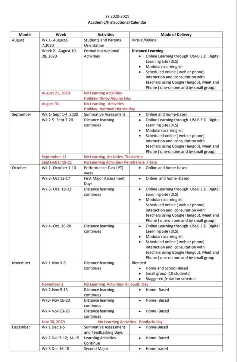 theBEDSCO's tweet photo. Here’s the Academic Calendar. Please take time to read it! 

&amp; We encourage you to check from time to time our Facebook page (USIBEDOfficialpage) for updates.

God Bless &amp; Keep safe! 💛💚 https://t.co/NPU7F5Bt9L