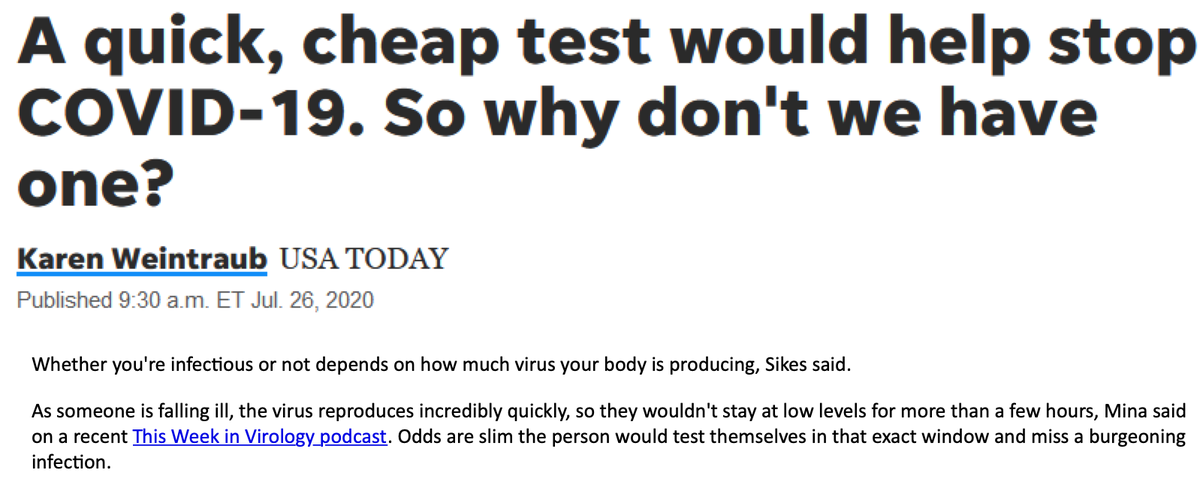 profvrr's tweet photo. Apparently @USATODAY listens to #TWiV. Why don't you? https://t.co/3MfPTf8bK2 we are ahead of the national dialogue about #COVID19 and #SARSCoV2 https://t.co/ZS8uXpDwkX
