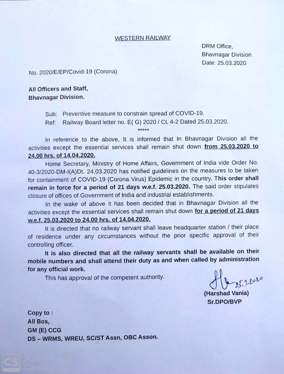 sanjaytirdiya's tweet photo. @Twitter #Thread ....
#IndianRailways पर @WesternRly में @DRM_BVP के अधीन कार्यरत #जनसेवक Shri #हर्षद_वाणिया ने जानबूझ कर #PRKP_BVP
( @BmsBrms ) को #COVID19 से जुड़ी #सूचनायें नही देने का निर्णय कर रखा है तो #Epidemic व #Disaster_Act के तहत उनपर #कानूनी कार्यवाही होनी ही चाहिए । https://t.co/tk4kikMx3d