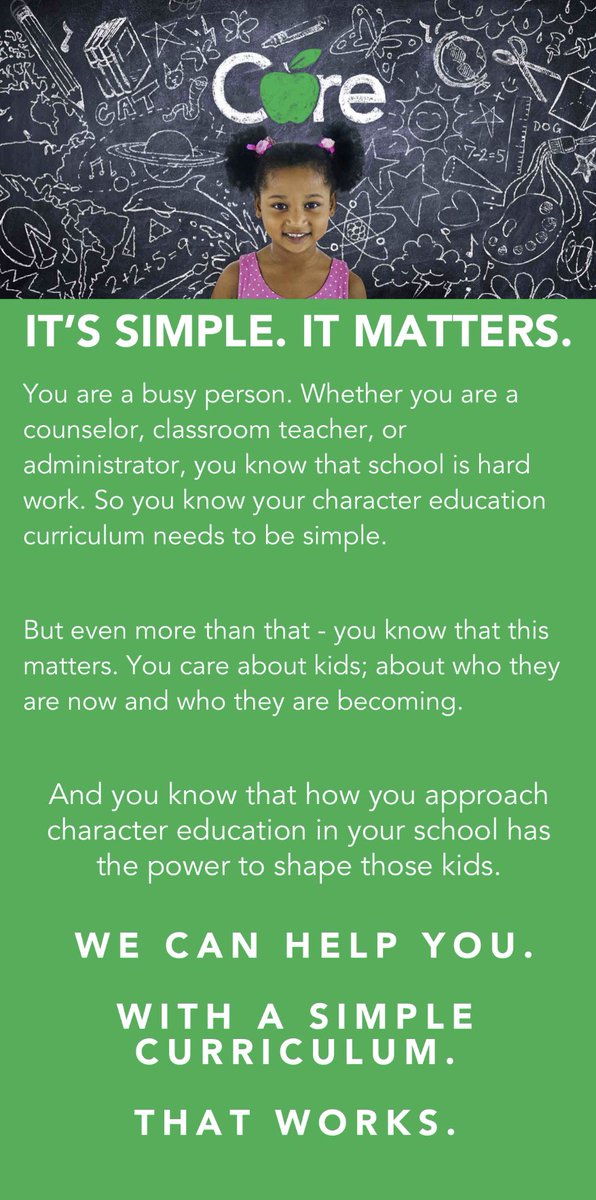 CEValues's tweet image. Core Essential Values: Character Education matters now more than ever. Our web-based, interactive curriculum is simple and it works. Learn more at Coreessentials.org #coreessentialvalues #charactereducation #valuesmatter #simple #results