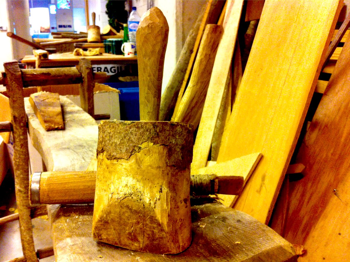 pinman's tweet photo. A memory of an @ahrcpress research project 8 years ago. Working with @vandenoort and BAFTA award-winning filmmaker @Mark_Jenkin before the latter’s heady days of BAIT. 

Some photographs of tools used to build a Bronze Age Boat in the 21st Century. #MakingThinking https://t.co/ZIR8WM0ImG