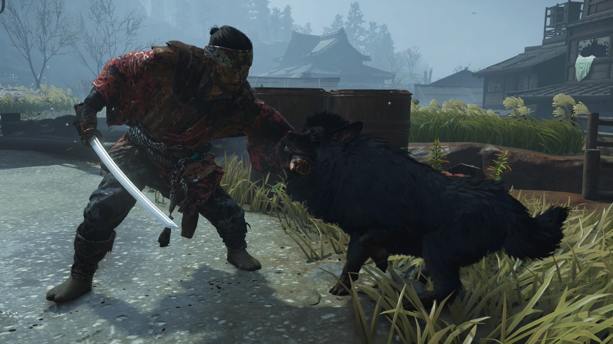 DogsinGames's tweet photo. The Bankhar dogs are so fluffy and playful! 🐶 (via #GhostOfTsushima) https://t.co/kDq6Bem2tK