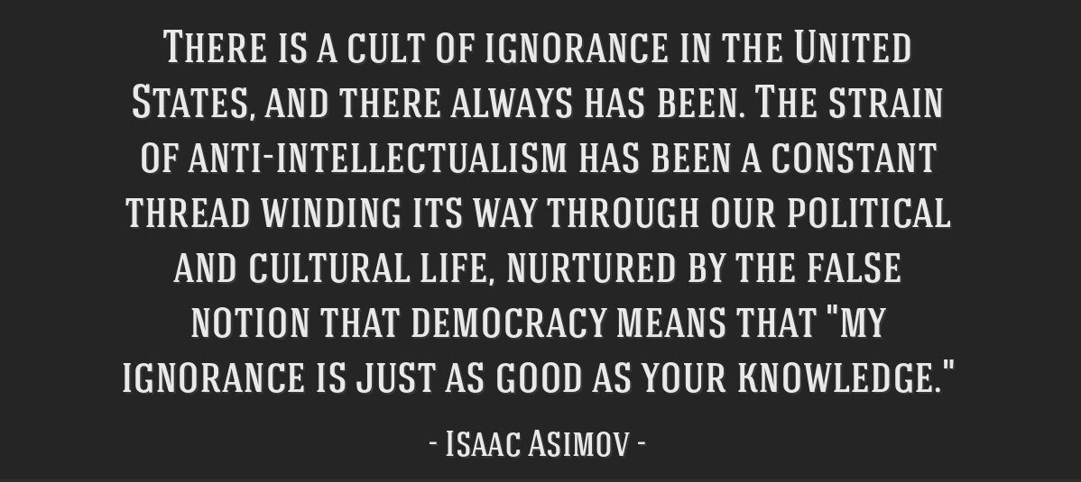 clay travis is Isaac Asimov’s “cult of ignorance” quote personified