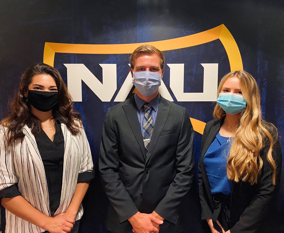 NAUSportsMed's tweet photo. New crew is HERE! We’re so excited to invite Carmen, Tristan, and Lily to our family!

Coming to us from Washington State (x2) and Iowa State, our young professionals will be working directly with our soccer, men’s basketball, and women’s basketball programs.

Happy first day! https://t.co/xx6dhjc7BJ