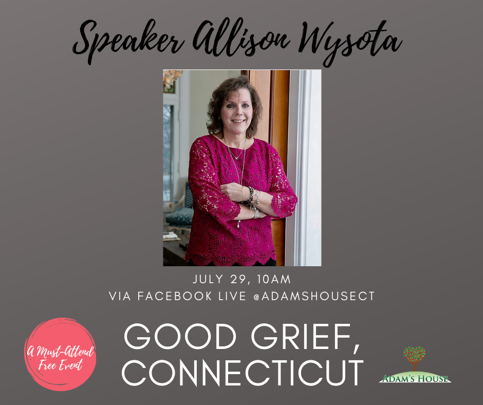 Adam's House (@adamshousect) on Twitter photo Don't miss this chance to hear from Adam's House Founder & Executive Director Allison Wysota at "Good Grief: Connecticut" on Wednesday, July 29th at 10am via Facebook Live <a href="/AdamsHouseCT/">Adam's House</a>.
Follow the linktree in our bio to Good Grief to submit your discussion question. Don't miss this chance to hear from Adam's House Founder & Executive Director Allison Wysota at "Good Grief: Connecticut" on Wednesday, July 29th at 10am via Facebook Live <a href="/AdamsHouseCT/">Adam's House</a>.
Follow the linktree in our bio to Good Grief to submit your discussion question.