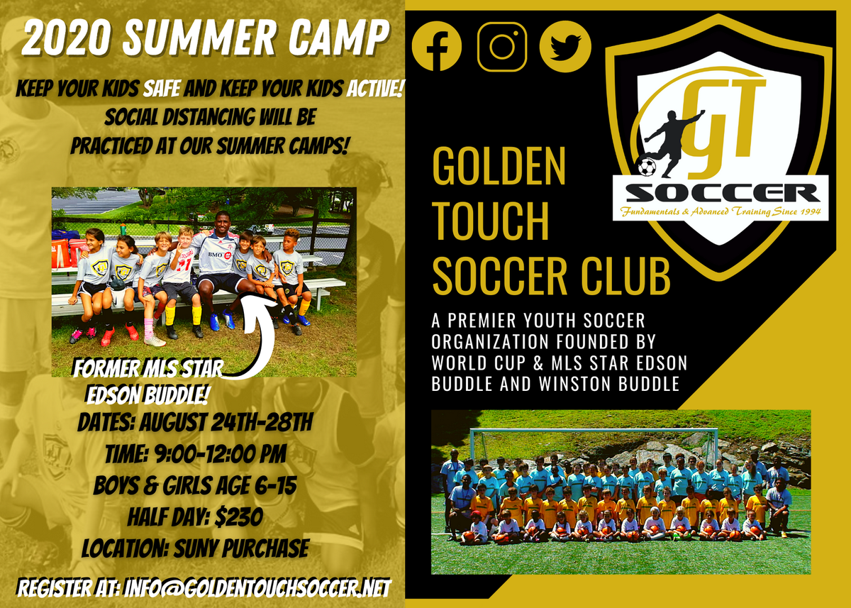 GTSoccer10's tweet photo. Now is your chance to train with MLS Star Edson Buddle! Golden Touch Soccer is bringing you this opportunity on August 24th. Make sure to register today at our website ⚽⚽
#GoldenTouchSoccer #SummerSoccer #EdsonBuddle https://t.co/r5kCl1UZfb