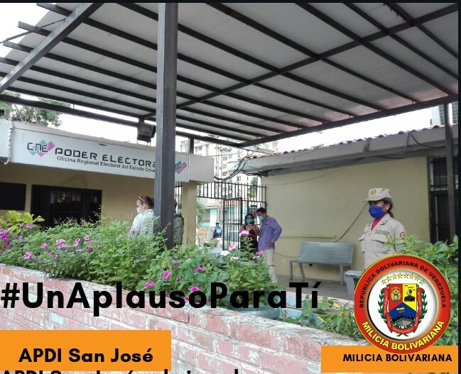 ApdiSanjose's tweet photo. #FelizLunes
#27Jul

Milicia Bolivariana de la APDI San José del Municipio Valencia acompaña Jornada de registro de nuevos electores.

#MiliciaBolivariana 
#LaSaludEsPrimero 
@ADI_Tacarigua https://t.co/lsFKc4Sj6l
