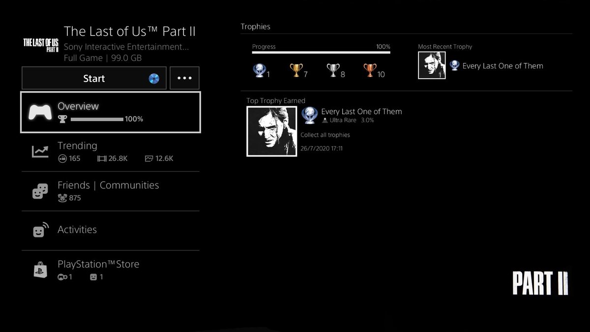 Accums_Law's tweet photo. I'm gonna find, and I'm gonna collect.
Every Last One Of Them.
#TheLastOfUsPartII #PlatinumTrophy https://t.co/FoUixpPqD7