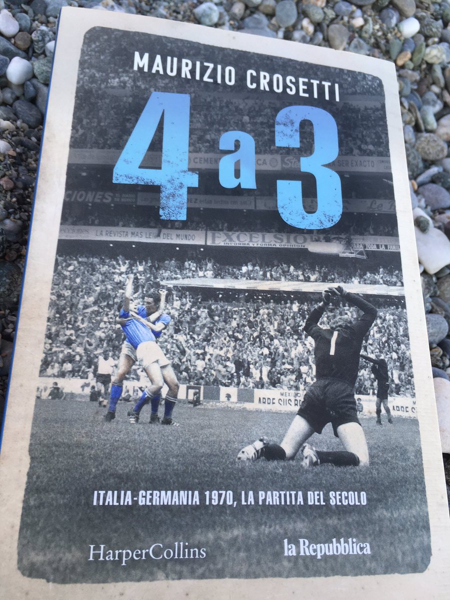 EdoardoBus's tweet photo. Ho finito #4a3 il bellissimo #libro di @m_crosetti dedicato alla mitica semifinale dei mondiali di #calcio nel 1970. Consigliato a quelli che sono stati bambini e ragazzi in quegli anni e hanno amato #GigiRiva e Bonimba #Boninsegna. È anche uno stupendo Lessico familiare di oggi https://t.co/UZo7wthFfF