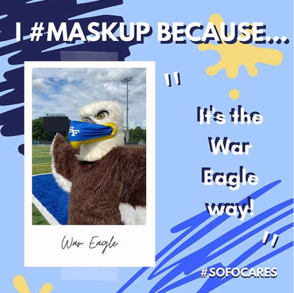 We are excited to welcome our students back in a safe and healthy learning environment.  We hope students #maskup to help prevent the spread of COVID-19. Follow <a href="/sofocares/">sofocares</a> and #sofocares #maskup to help support the cause!!  #southstrong