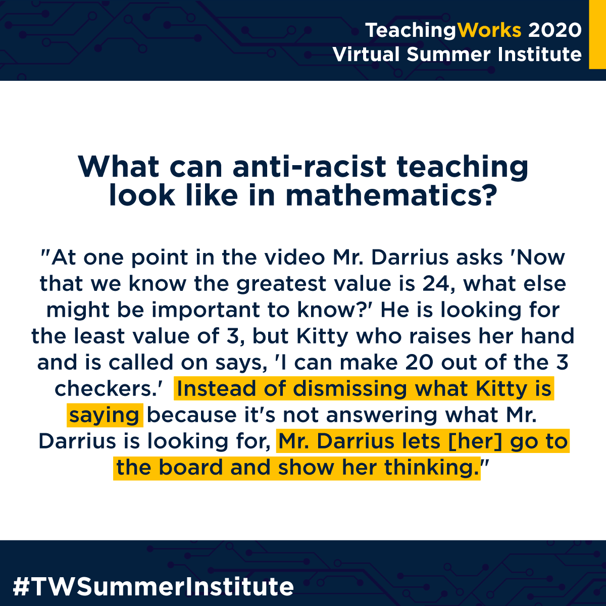 TeachingWorks tweet media
