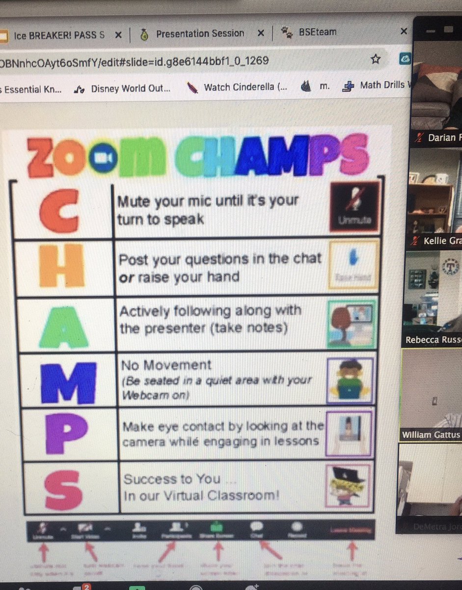 dmf1221's tweet photo. Halfway through Day One of of our #PASStraining! Our kiddos are going to be CHAMPS champions on our Zoom’s this year!! @MsVardell @billgattus @SSSRISD https://t.co/6PAEZZNvjh