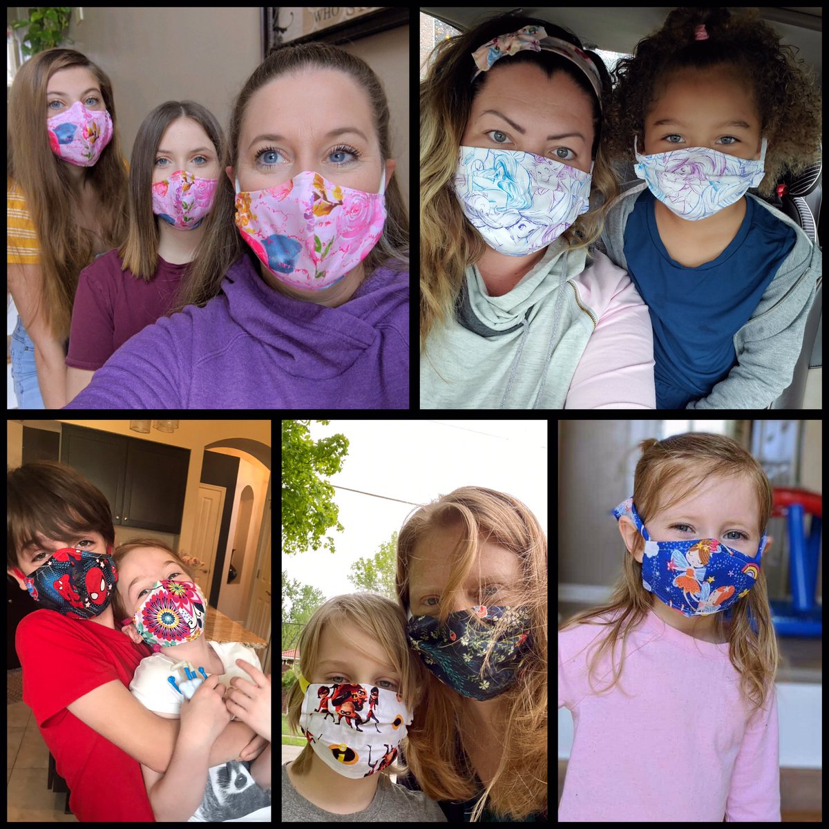 MorganVerkamp's tweet photo. A big “thank you” to our paralegal Traci who made hundreds of masks for families around the country, including the whole MV crew! Thanks for helping keep us safe, Traci! #WearYourMask https://t.co/flIpMuPhTQ