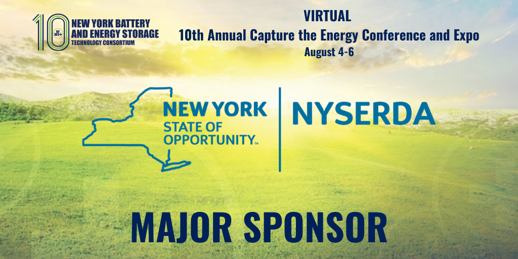 NYBatteryEnergy's tweet photo. NY-BEST appreciates the continued support of our 10th Annual Capture the Energy Conference & Expo Major Sponsor @NYSERDA! https://t.co/xgGrK8ikbz #CTE2020 #EnergyStorage https://t.co/DFZueML2WK