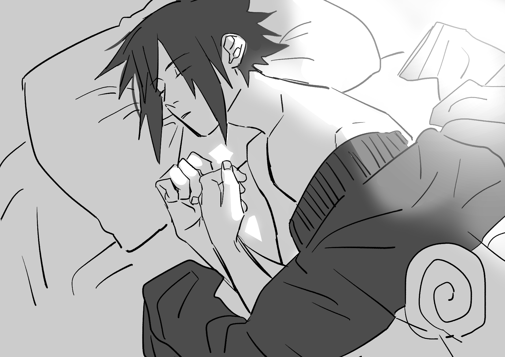 4. sleeping sasuke. 