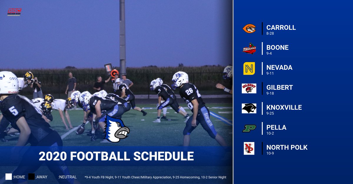 Updated Schedule!
Go Bluejays!