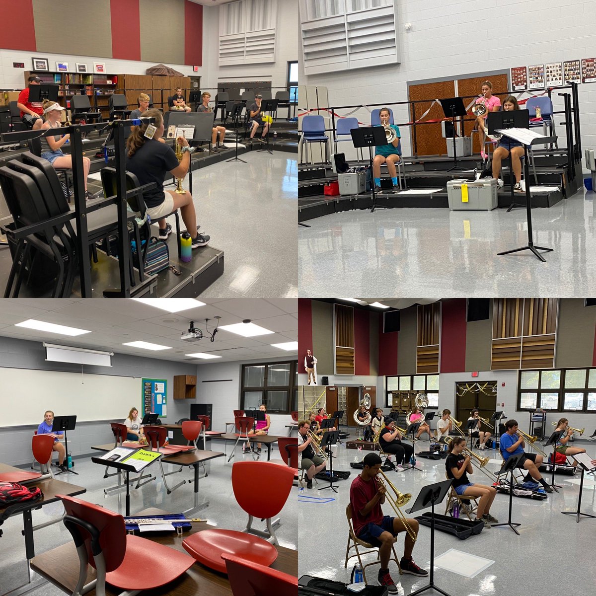 vwbands's tweet photo. Sectionals.... with distance between. #safeband #heathyband https://t.co/PlaTZPAM9q
