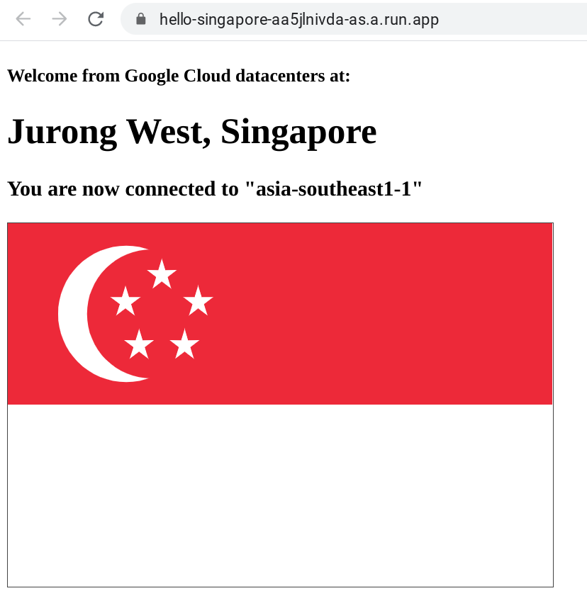  Cloud Run is now available in Singapore (asia-southeast1)