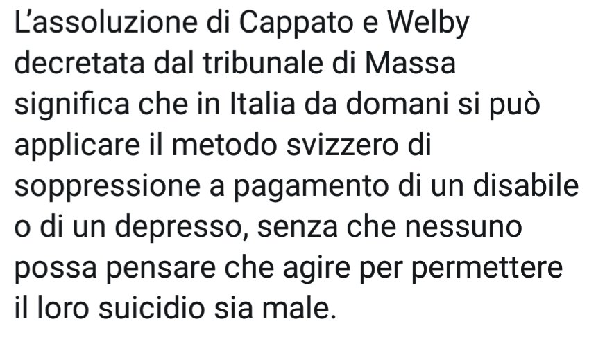 PdFMilano's tweet photo. “Aperti i cancelli alla mattanza a pagamento degli addolorati”
#eutanasia #massacro #everylifeMATTERS ! https://t.co/0pqMflO5gd