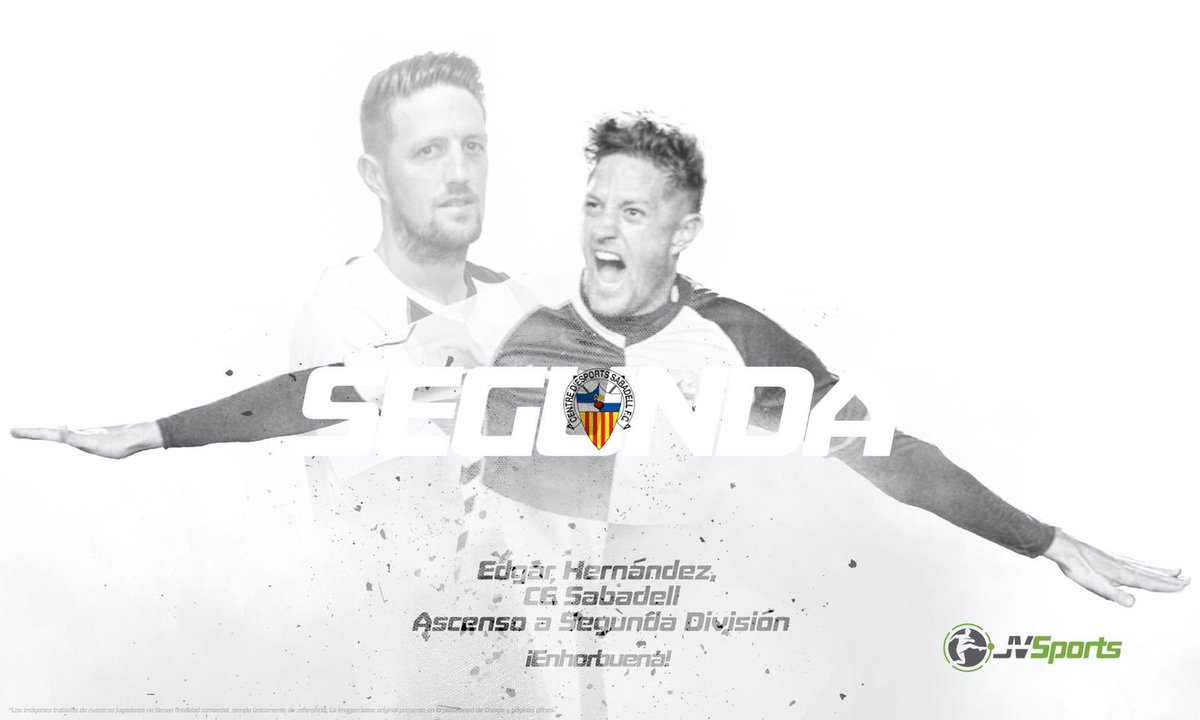 jv_sports's tweet photo. ✍️ | El delantero @Edgarherma regresa a #LaLigaSmartBank con el @CESabadell. El ariete fue pieza clave durante todo el curso, con 1️⃣0️⃣ goles ⚽️ y uno de ellos en el #PlayOffExpress. #JVSports #PonUnJVenTuVida #WeAreWinners #Sabadell 

🔗 https://t.co/ulIP5Xs0dl https://t.co/iiJq6VWGJA