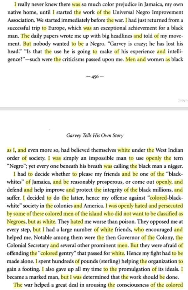 While in Jamaica, Garvey continuously flamed the the Jamaican people. Asserting that some thought of themselves as white and "uncouth". His UNIA org FAILED in Jamaica and it was in AMERICA, dealing with ADOS that his message started to become well received.