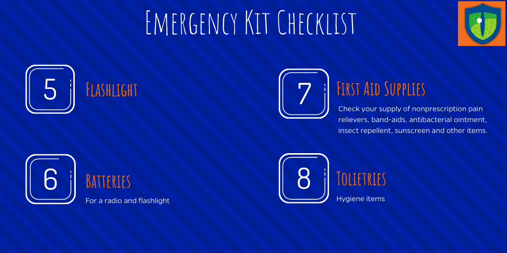 UFPublicSafety's tweet photo. For today's #PrepTalkMonday, we're covering the second part of the Department of Emergency Management's core motto: Have a Plan, Build a Kit, Stay Informed. Before a storm approaches, we encourage that everyone build a preparedness kit that's personalized to their unique needs. https://t.co/VmkoMWfHie