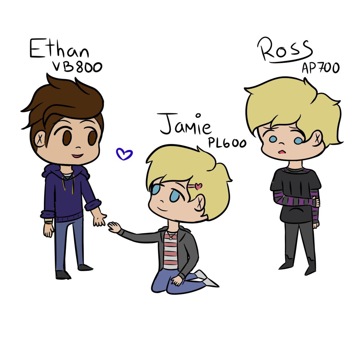SiJerralphMon's tweet photo. @_caleb_crow posts drawings of their OCs sometimes and that inspired me to finally (roughly) draw my own (and use the fill tool to color bc I was lazy)!
Note: I don’t know where Ross’s outfit came from. It was 100% impulse 😅
#dbh #DetroitBecomeHuman #PL600 #VB800 #AP700 https://t.co/NRkudXBhVe
