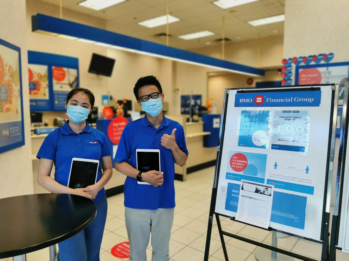 1st day for the pilot. UBC team are ready to accelerate the digital experience for our customers.
<a href="/bmo_ubc/">BMO UBC Branch</a> @BrazinhaIlda 
#vwr #bmoBCY #proudworkatBMO